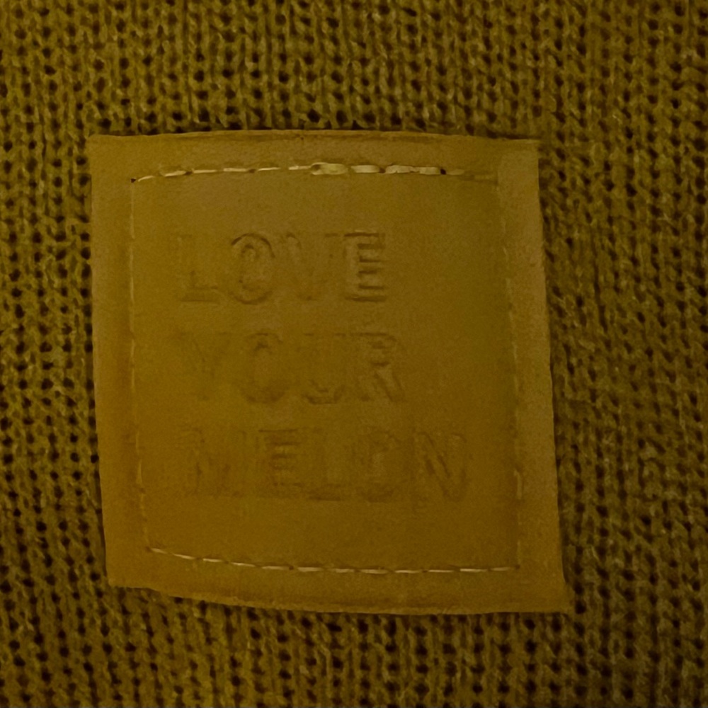 Love your melon Beanie - golden yellow